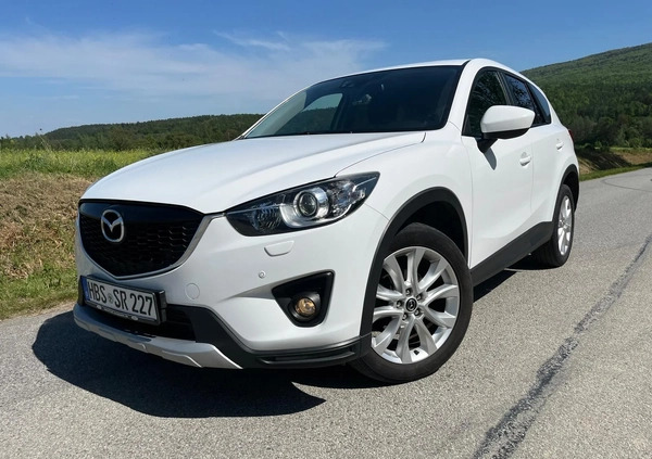 Mazda CX-5 cena 39999 przebieg: 155000, rok produkcji 2014 z Biała małe 742